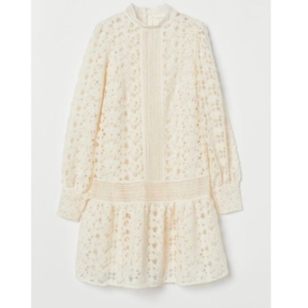 Open work lace dress